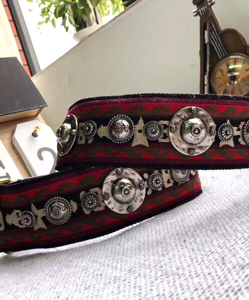 Christian Dior Bohemian inspired Shoulder Strap In Canvas Red